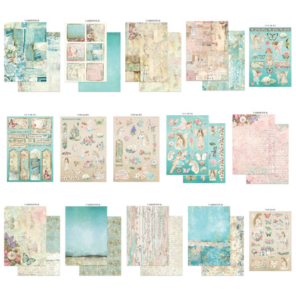 Stamperia Wonderland Junk Journal Stickers, Backgrounds, Cut-Outs
