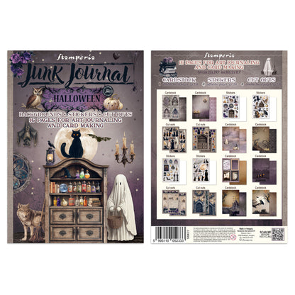 Stamperia Halloween Junk Journal Stickers, Backgrounds, Cut-Outs by Vicky Papaioannou
