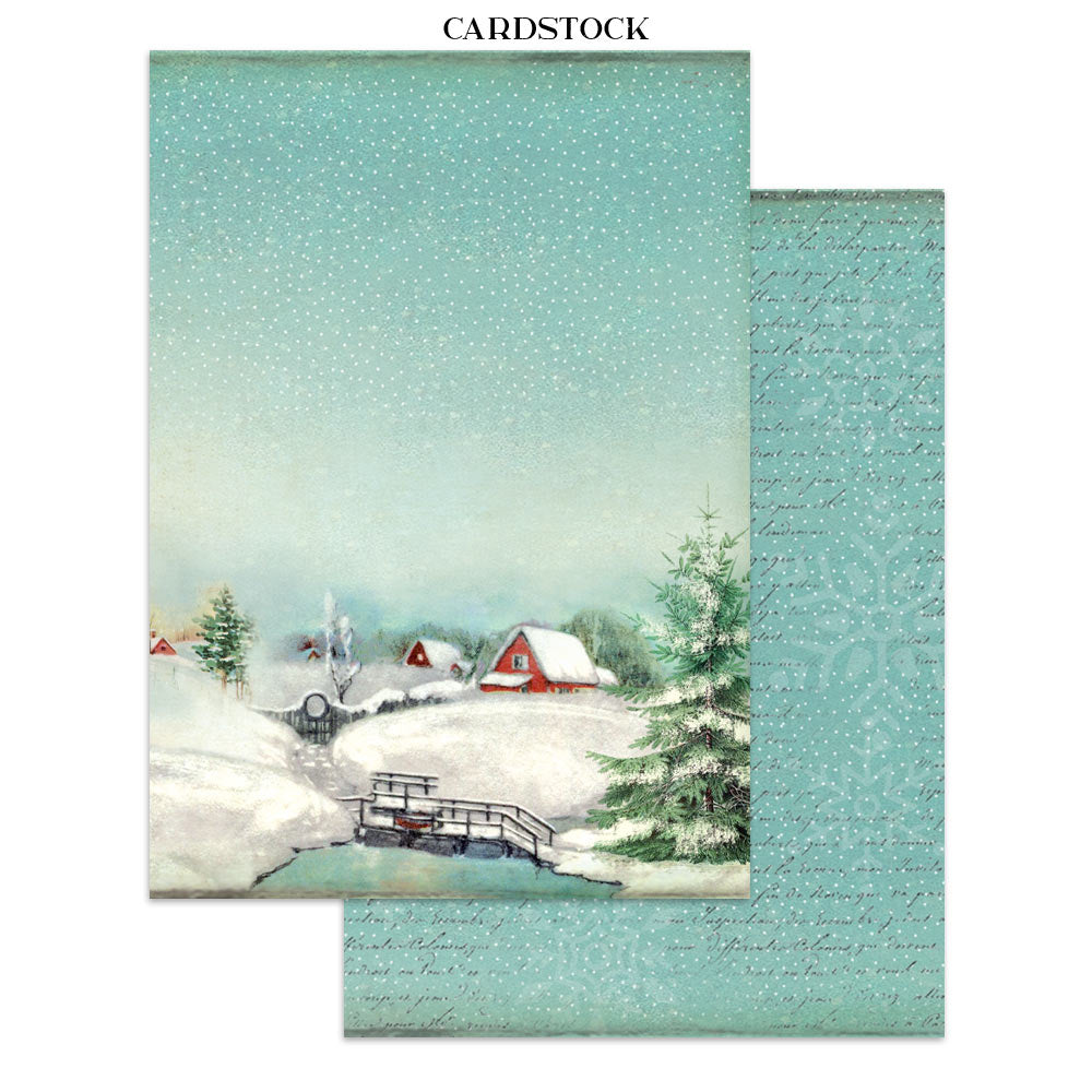 Stamperia Classic Christmas Junk Journal Stickers, Backgrounds, Cut-Outs