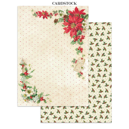 Stamperia Classic Christmas Junk Journal Stickers, Backgrounds, Cut-Outs