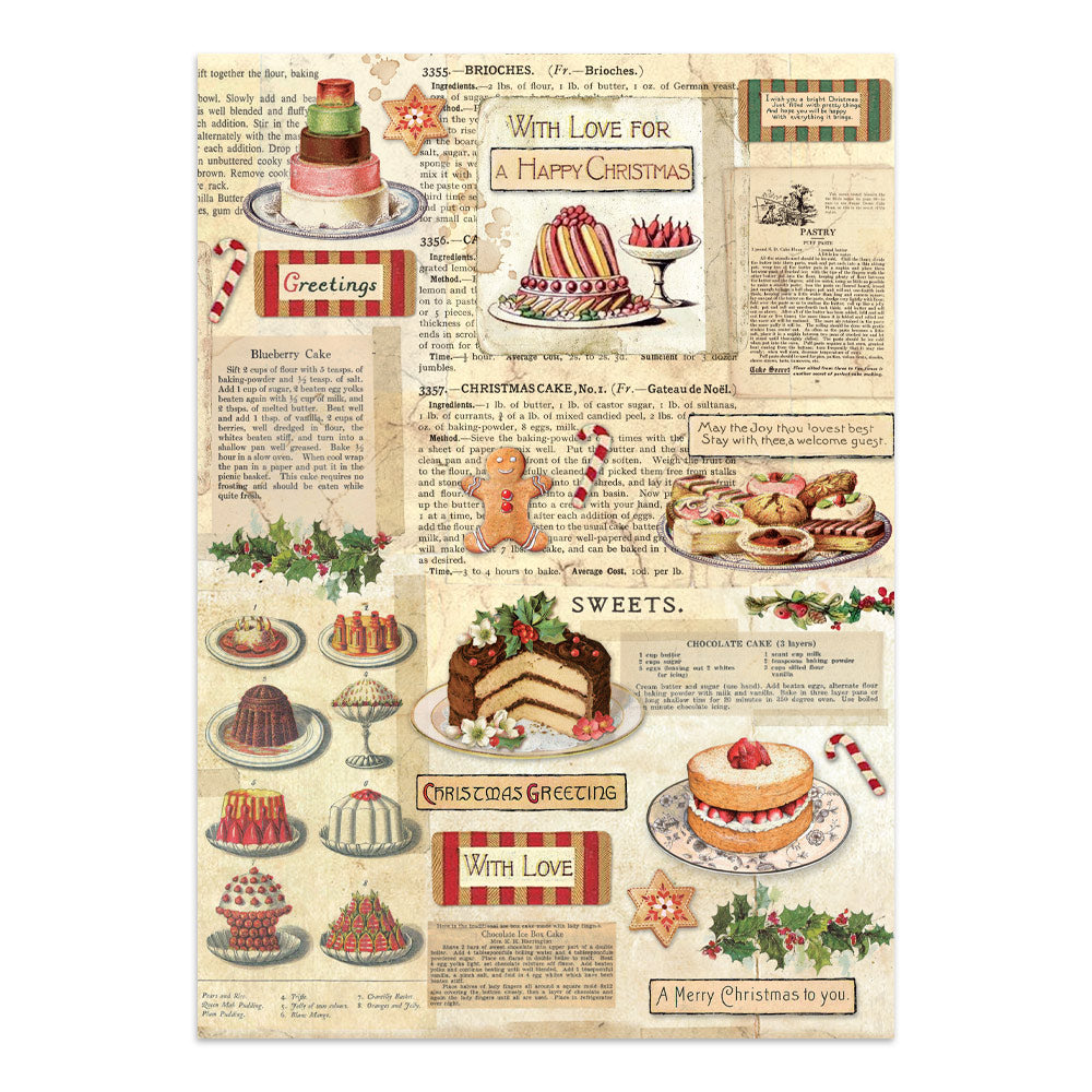 Stamperia Classic Christmas Junk Journal Stickers, Backgrounds, Cut-Outs