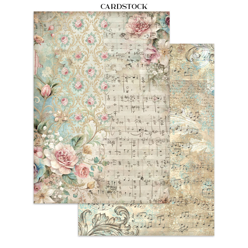 Stamperia Symphony Junk Journal Stickers, Backgrounds, Cut-Outs by Sara Alcobendas