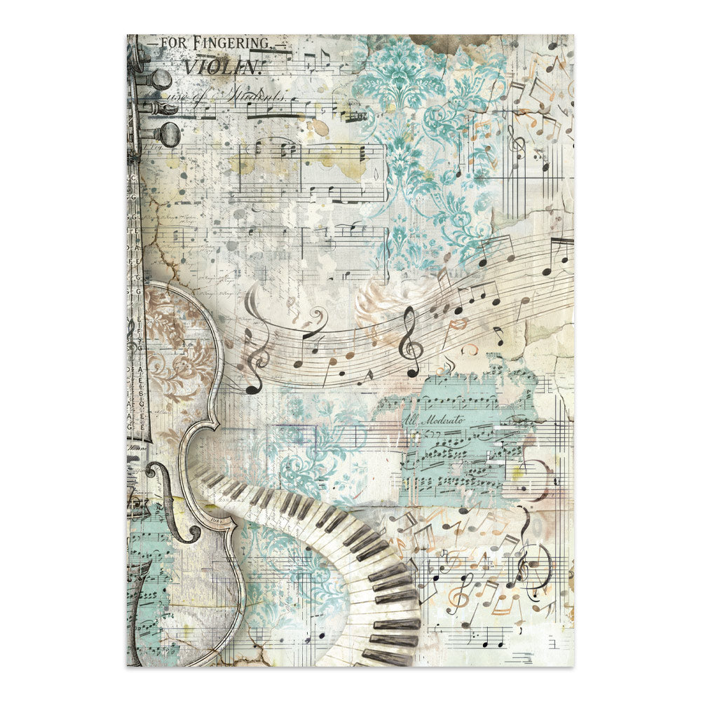 Stamperia Symphony Junk Journal Stickers, Backgrounds, Cut-Outs by Sara Alcobendas