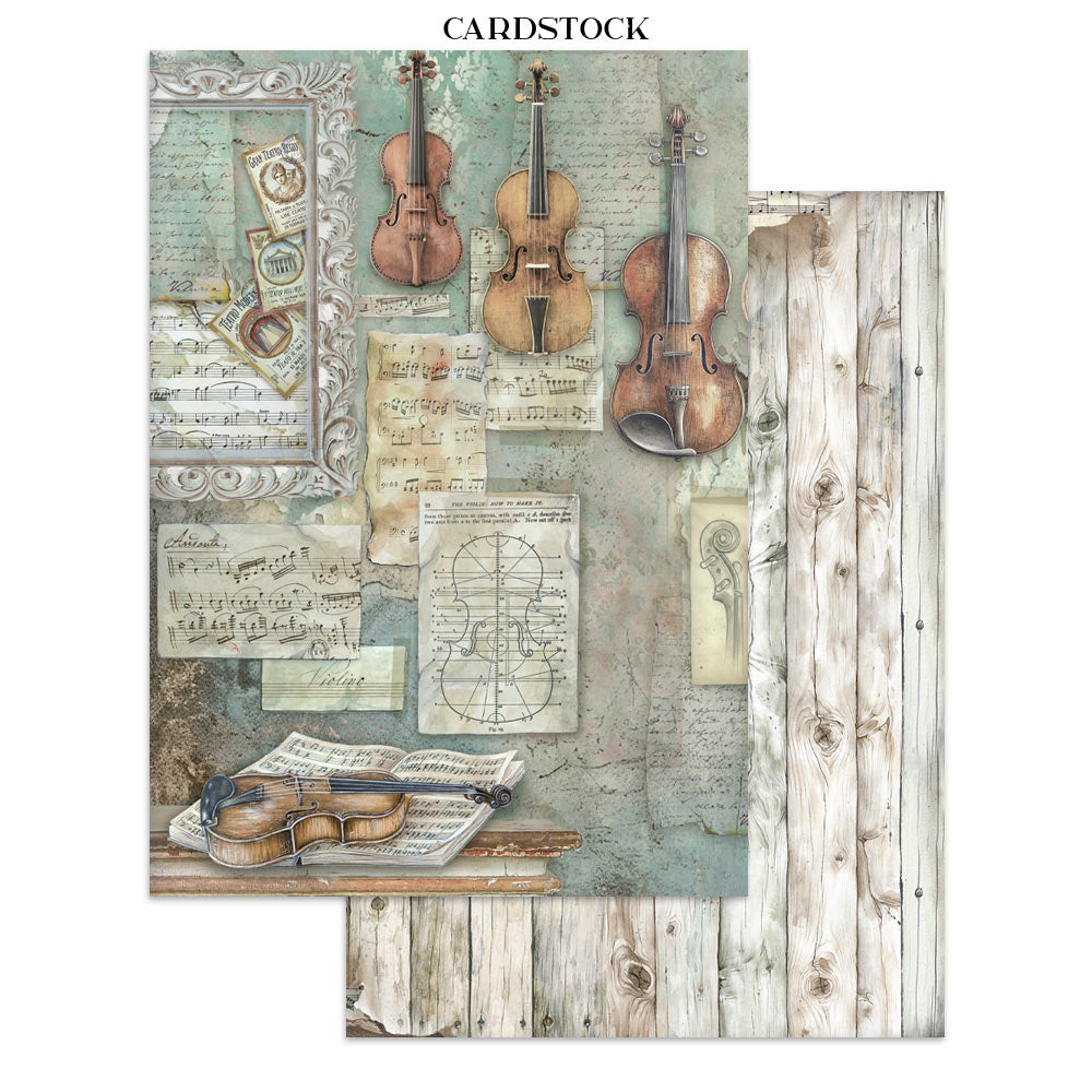Stamperia Symphony Junk Journal Stickers, Backgrounds, Cut-Outs by Sara Alcobendas