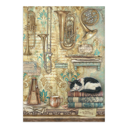 Stamperia Symphony Junk Journal Stickers, Backgrounds, Cut-Outs by Sara Alcobendas
