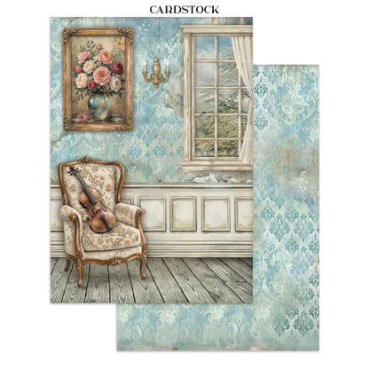 Stamperia Symphony Junk Journal Stickers, Backgrounds, Cut-Outs by Sara Alcobendas