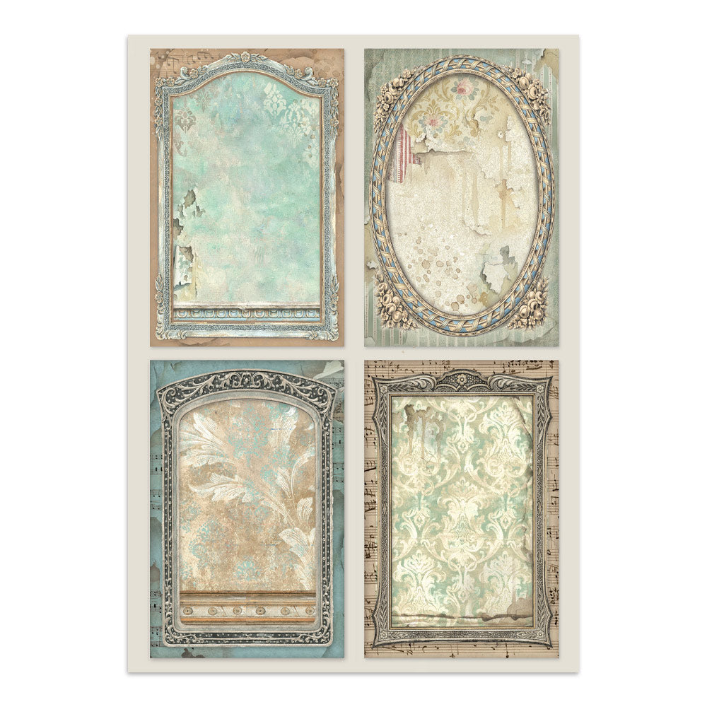 Stamperia Symphony Junk Journal Stickers, Backgrounds, Cut-Outs by Sara Alcobendas