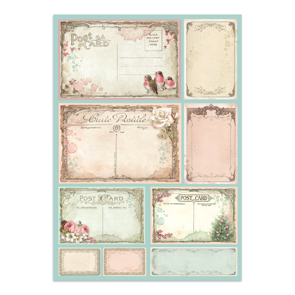 Stamperia Winter Magic Junk Journal Stickers, Backgrounds, Cut-Outs