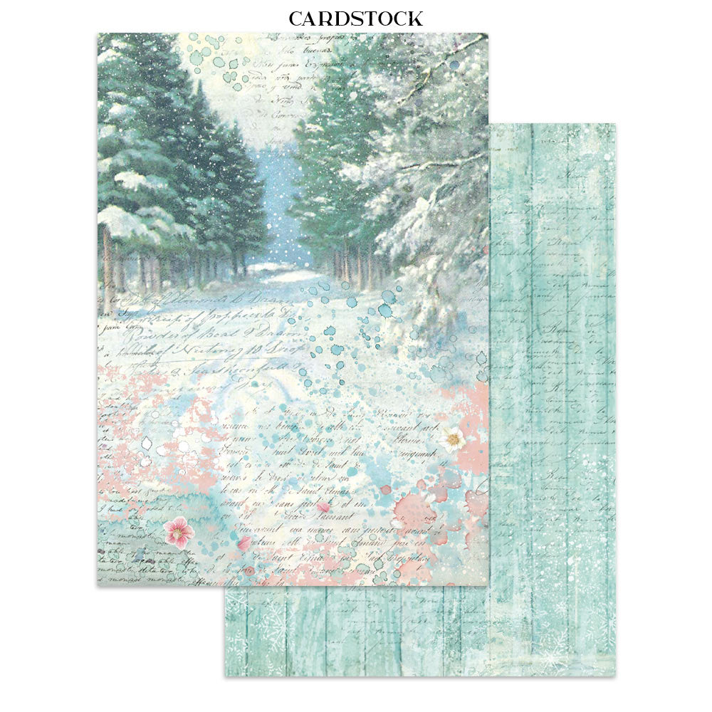 Stamperia Winter Magic Junk Journal Stickers, Backgrounds, Cut-Outs