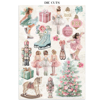 Stamperia Winter Magic Junk Journal Stickers, Backgrounds, Cut-Outs