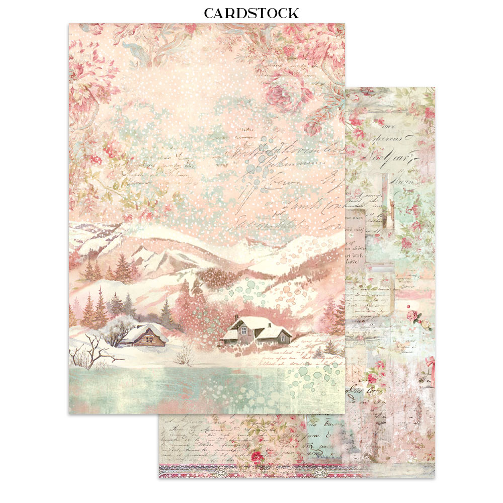 Stamperia Winter Magic Junk Journal Stickers, Backgrounds, Cut-Outs