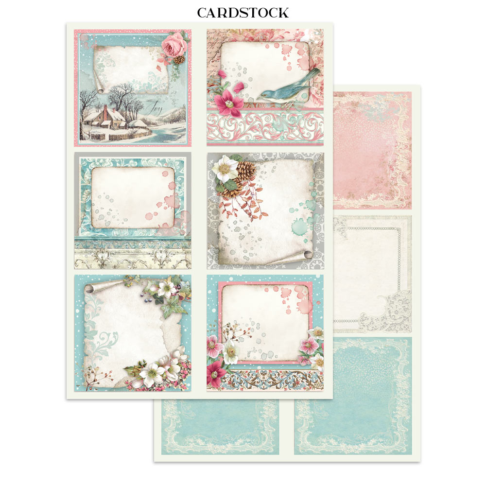 Stamperia Winter Magic Junk Journal Stickers, Backgrounds, Cut-Outs