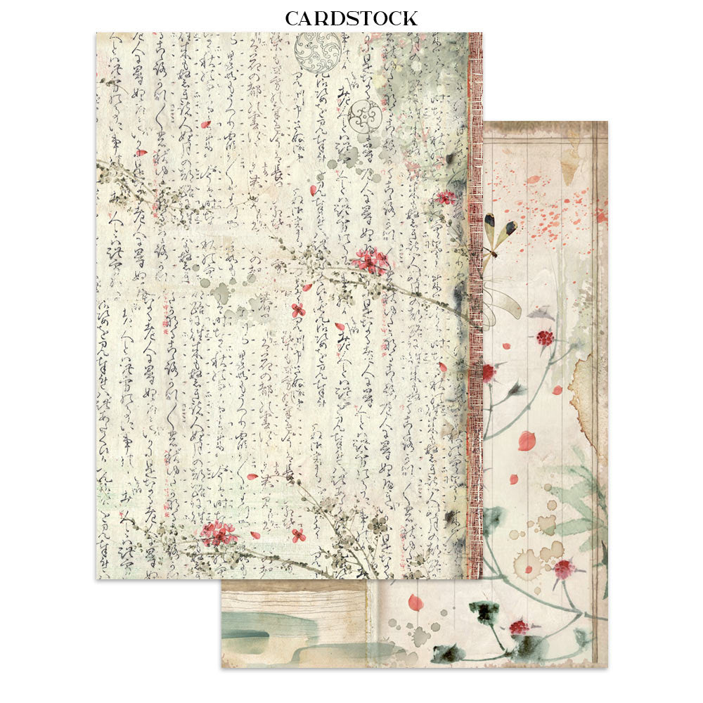 Stamperia Oriental Garden Junk Journal Stickers, Backgrounds, Cut-Outs