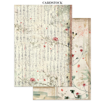 Stamperia Oriental Garden Junk Journal Stickers, Backgrounds, Cut-Outs