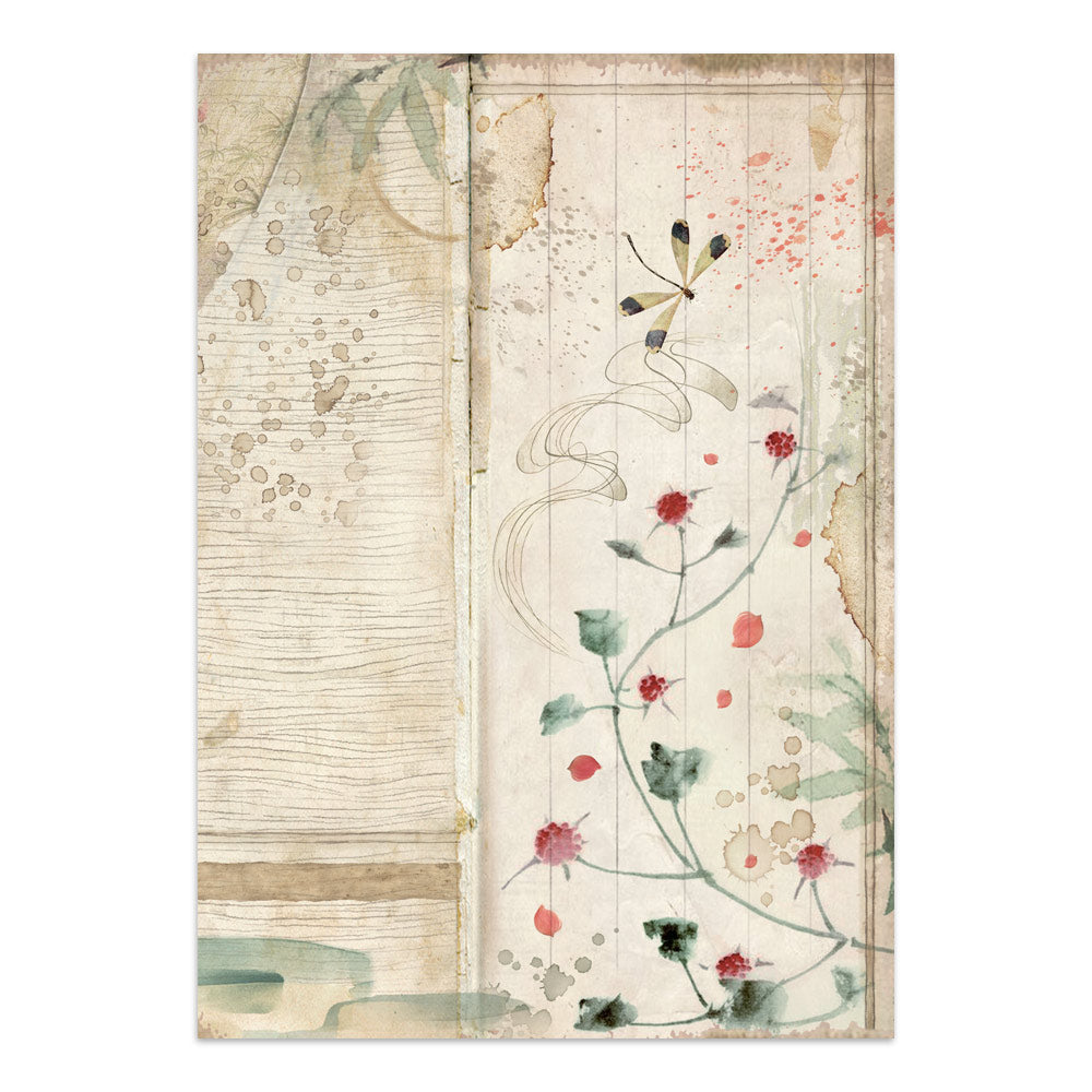 Stamperia Oriental Garden Junk Journal Stickers, Backgrounds, Cut-Outs
