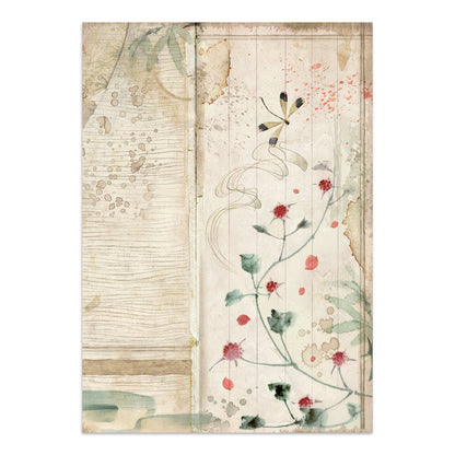 Stamperia Oriental Garden Junk Journal Stickers, Backgrounds, Cut-Outs