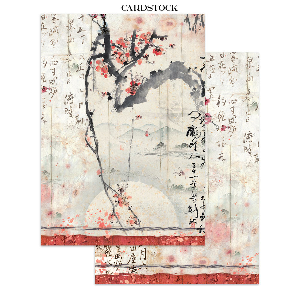 Stamperia Oriental Garden Junk Journal Stickers, Backgrounds, Cut-Outs