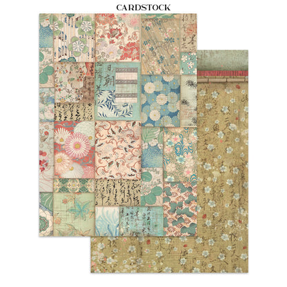 Stamperia Oriental Garden Junk Journal Stickers, Backgrounds, Cut-Outs
