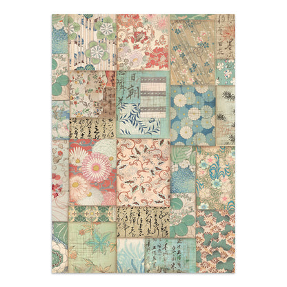 Stamperia Oriental Garden Junk Journal Stickers, Backgrounds, Cut-Outs