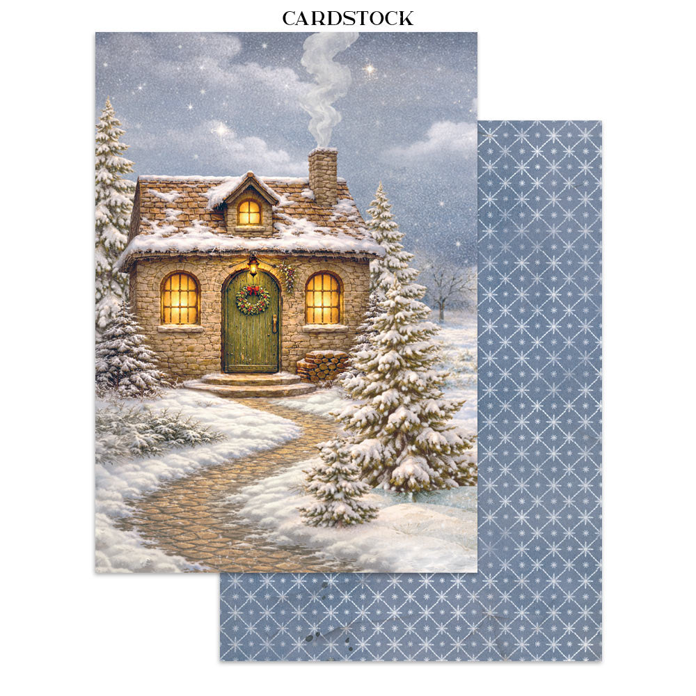 Stamperia Silent Night Junk Journal Stickers, Backgrounds, Cut-Outs