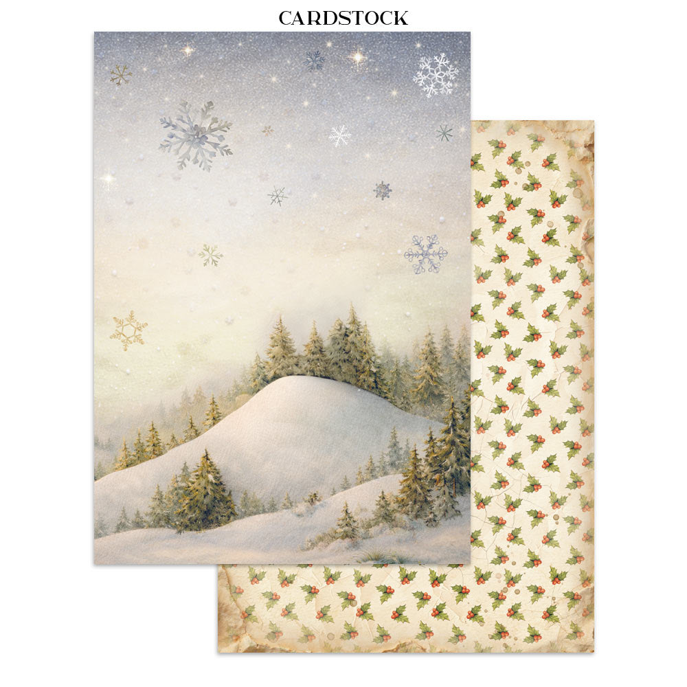 Stamperia Silent Night Junk Journal Stickers, Backgrounds, Cut-Outs