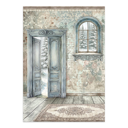 Stamperia White Christmas Junk Journal Stickers, Backgrounds, Cut-Outs by Cristina Radovan