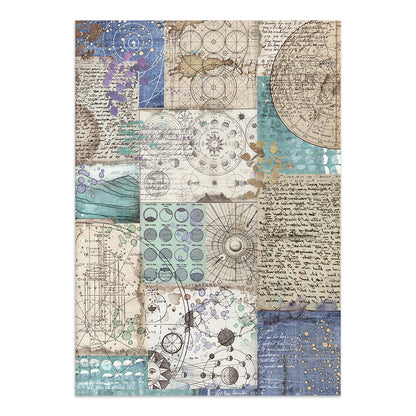Stamperia Cosmos Junk Journal Stickers, Backgrounds, Cut-Outs by Cristina Radovan