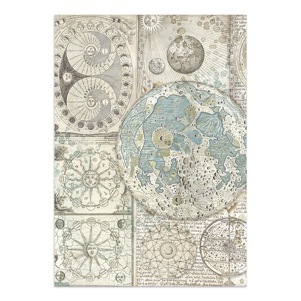 Stamperia Cosmos Junk Journal Stickers, Backgrounds, Cut-Outs by Cristina Radovan