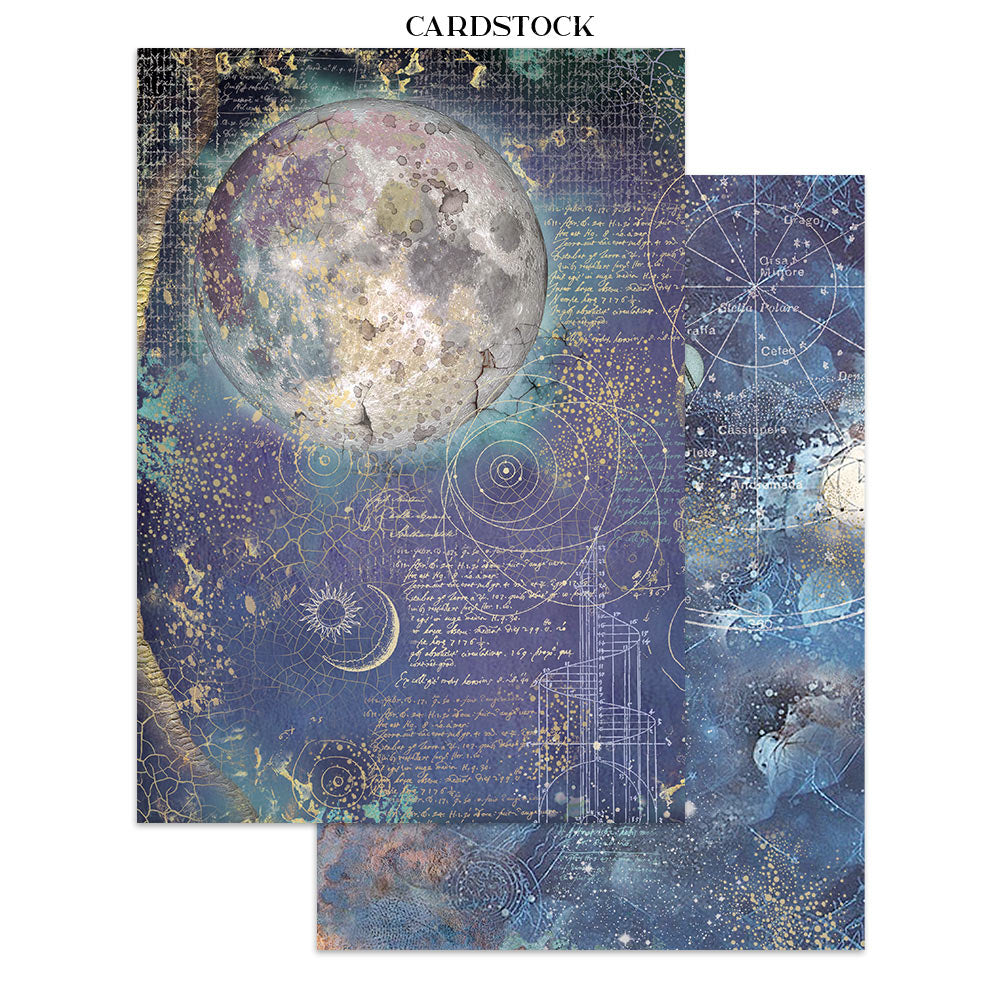 Stamperia Cosmos Junk Journal Stickers, Backgrounds, Cut-Outs by Cristina Radovan
