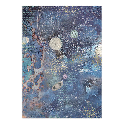 Stamperia Cosmos Junk Journal Stickers, Backgrounds, Cut-Outs by Cristina Radovan