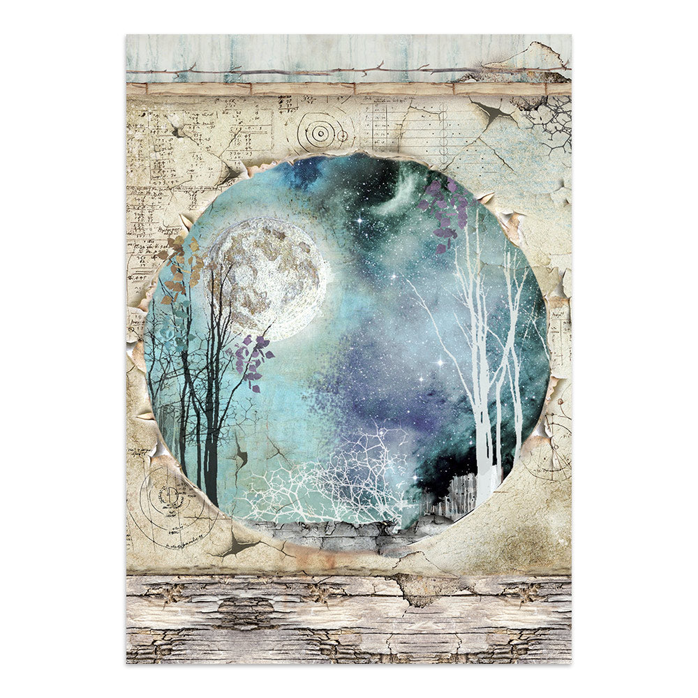 Stamperia Cosmos Junk Journal Stickers, Backgrounds, Cut-Outs by Cristina Radovan