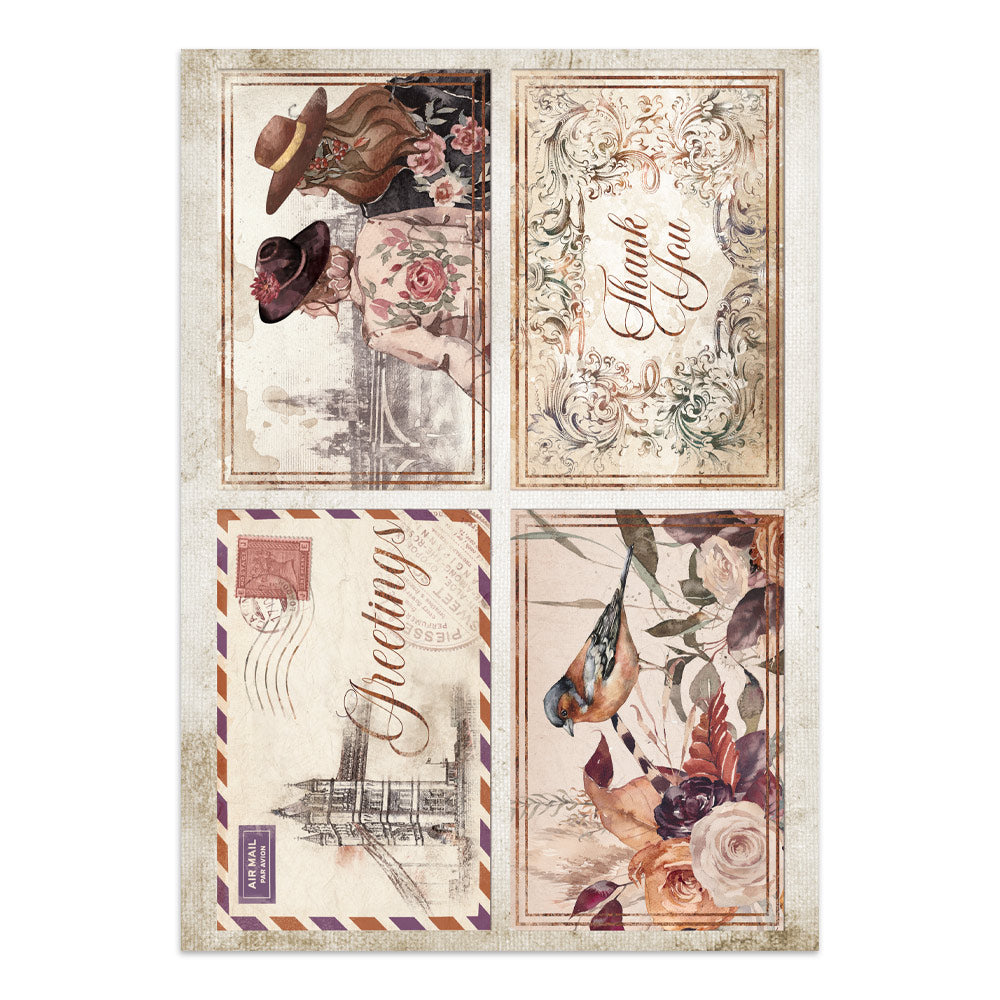 Stamperia Our Way Junk Journal Stickers, Backgrounds, Cut-Outs