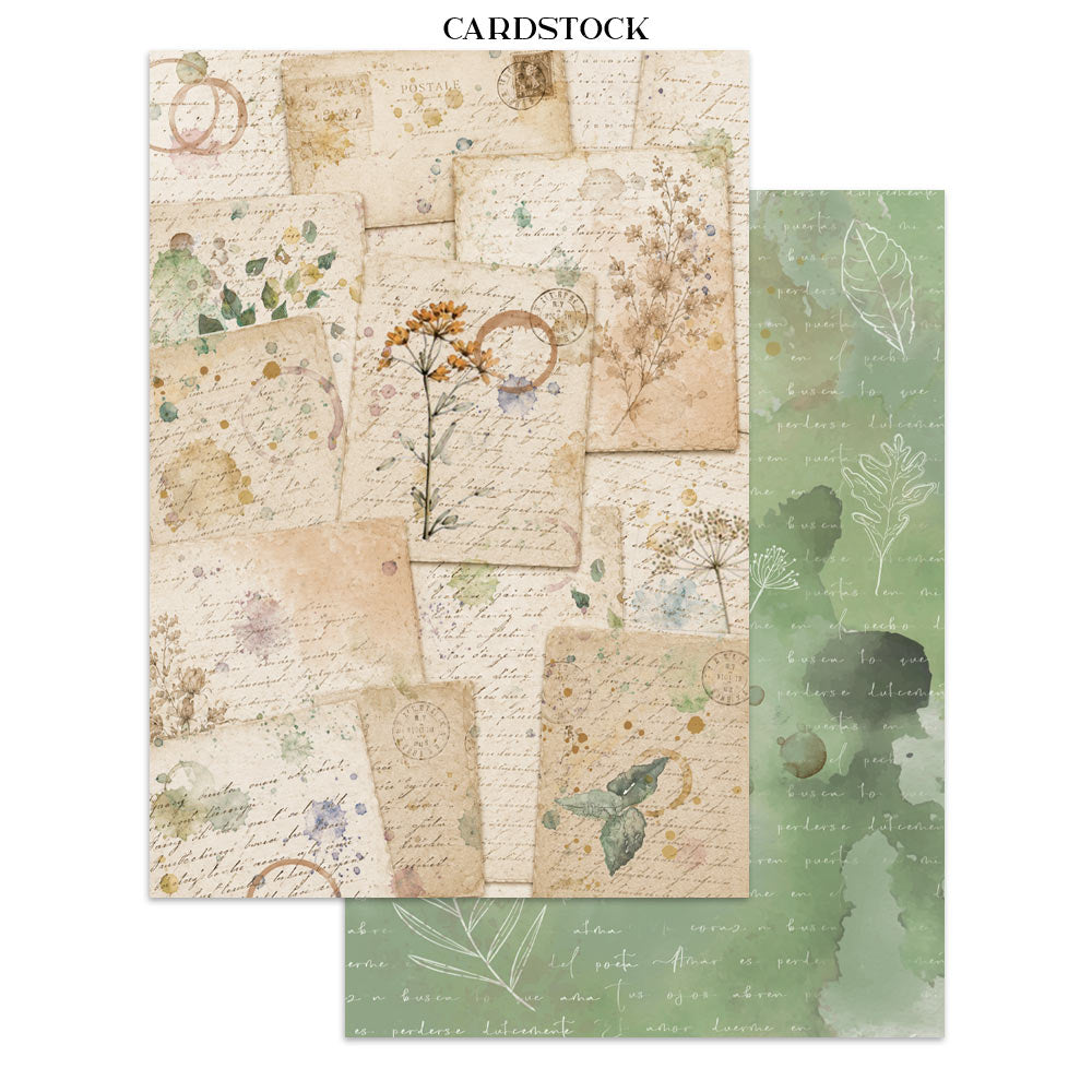 Stamperia Flowers and Poems Junk Journal Stickers, Backgrounds, Cut-Outs