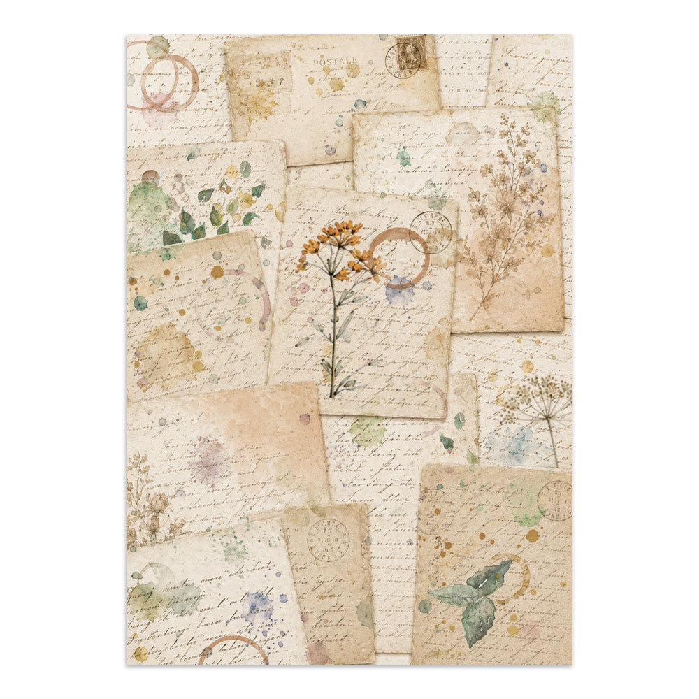 Stamperia Flowers and Poems Junk Journal Stickers, Backgrounds, Cut-Outs