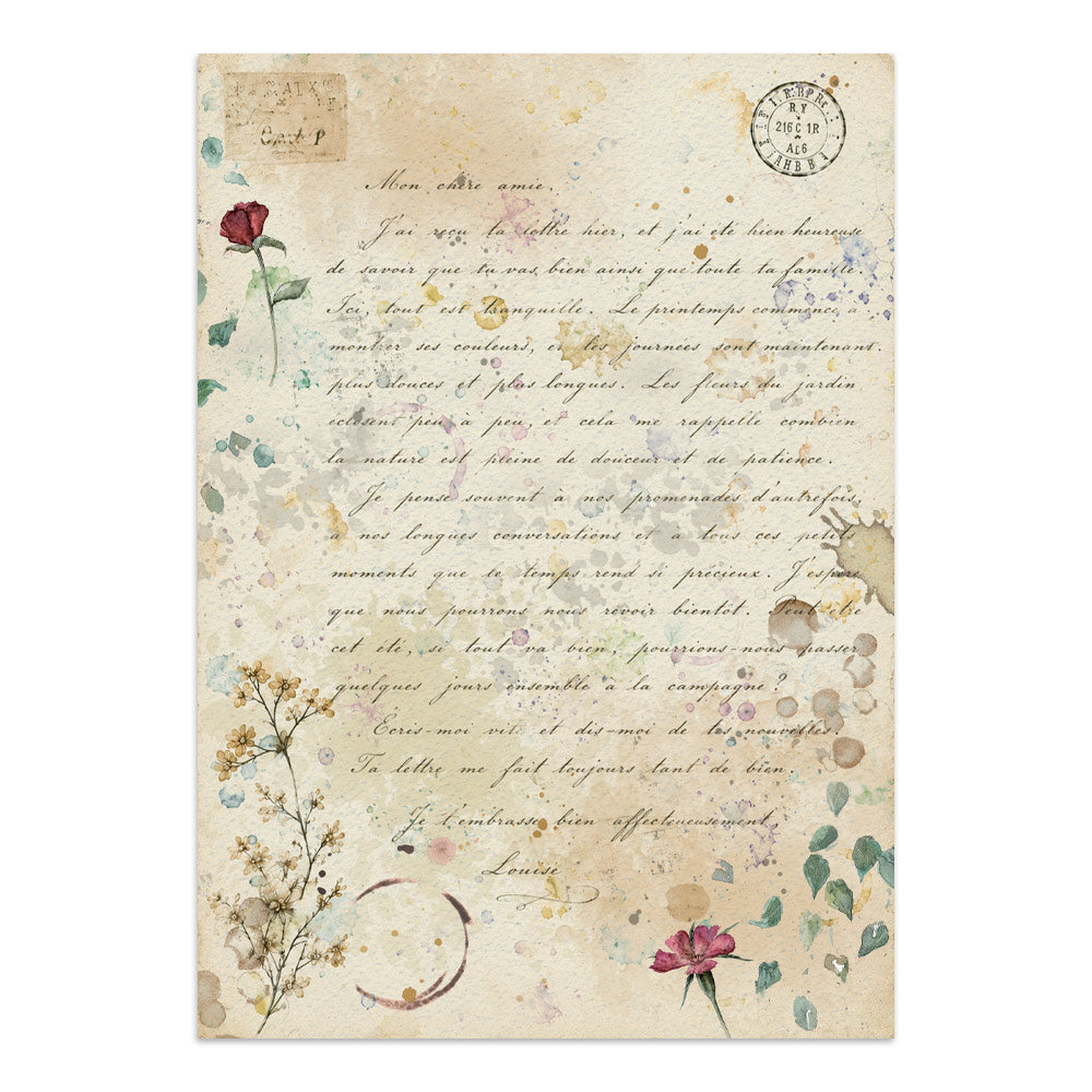 Stamperia Flowers and Poems Junk Journal Stickers, Backgrounds, Cut-Outs