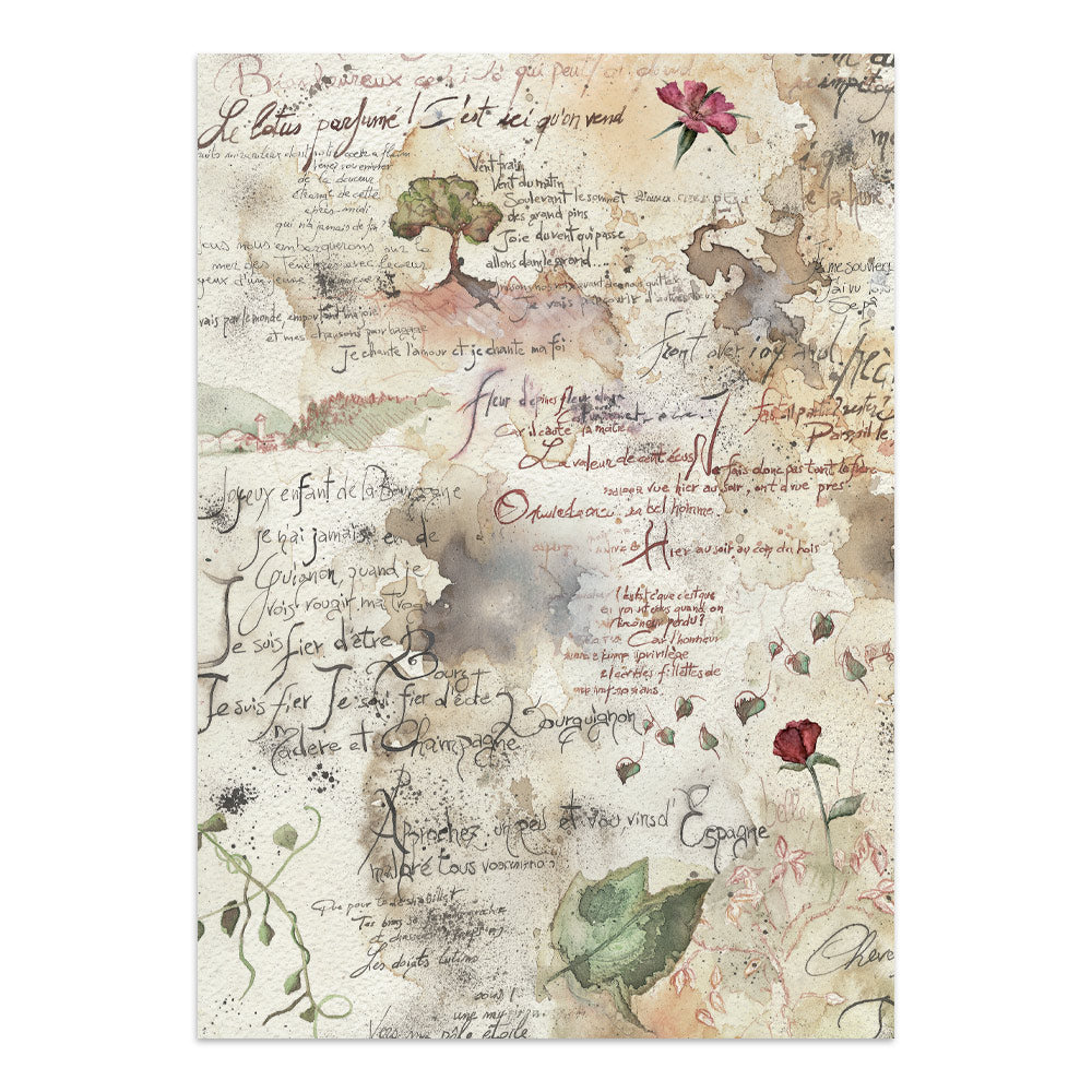 Stamperia Flowers and Poems Junk Journal Stickers, Backgrounds, Cut-Outs