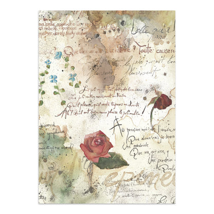 Stamperia Flowers and Poems Junk Journal Stickers, Backgrounds, Cut-Outs