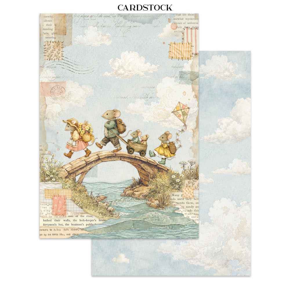 Stamperia CozyFamily Junk Journal Stickers, Backgrounds, Cut-Outs