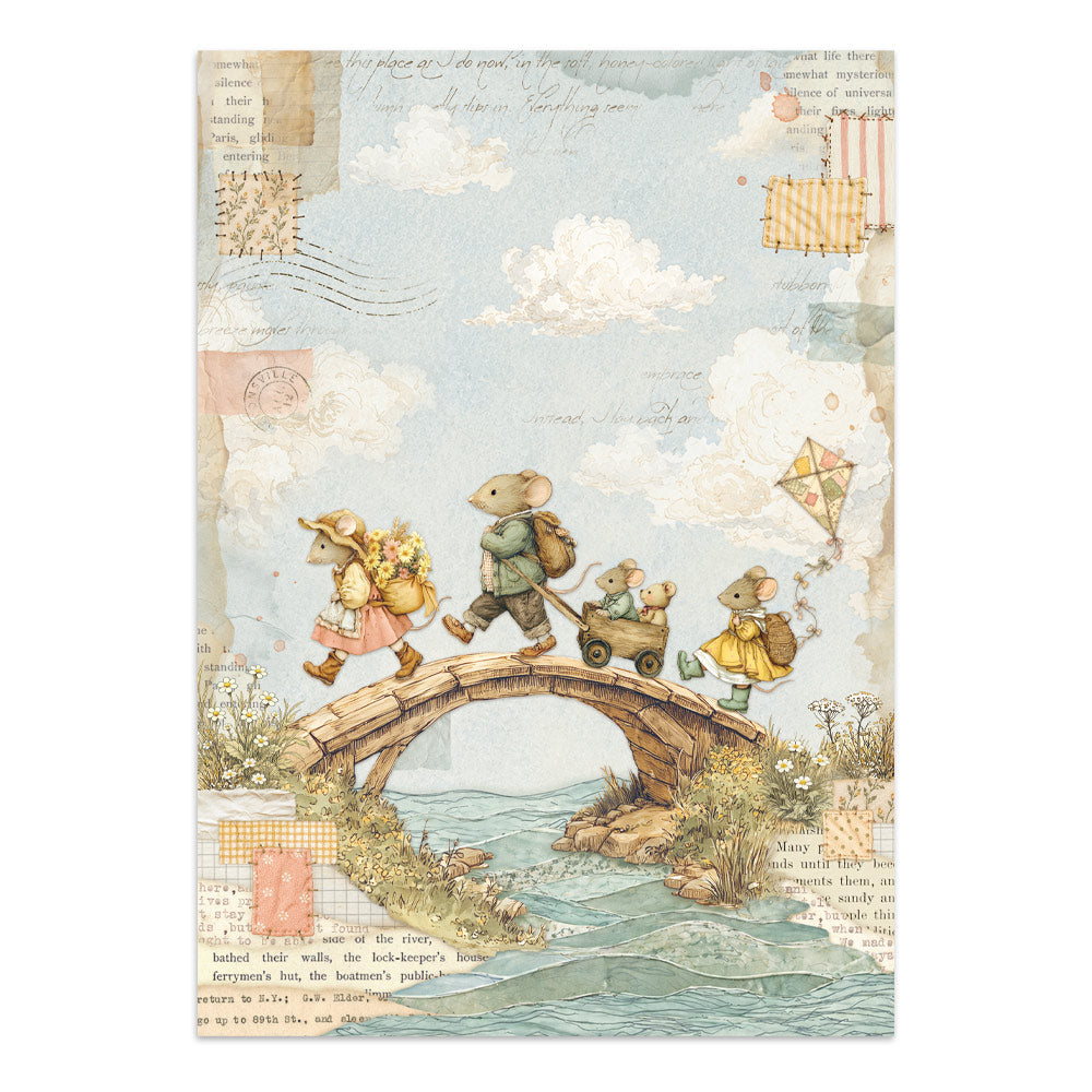 Stamperia CozyFamily Junk Journal Stickers, Backgrounds, Cut-Outs