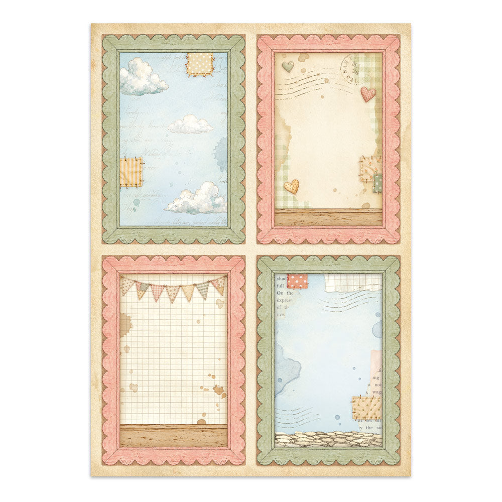 Stamperia CozyFamily Junk Journal Stickers, Backgrounds, Cut-Outs