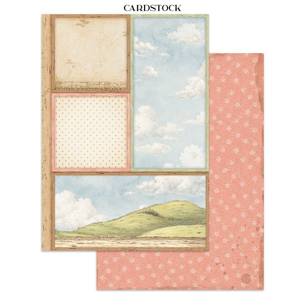 Stamperia CozyFamily Junk Journal Stickers, Backgrounds, Cut-Outs