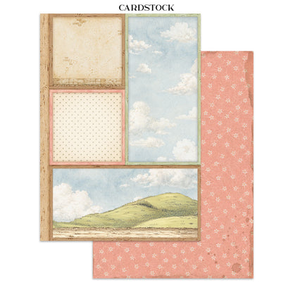 Stamperia CozyFamily Junk Journal Stickers, Backgrounds, Cut-Outs