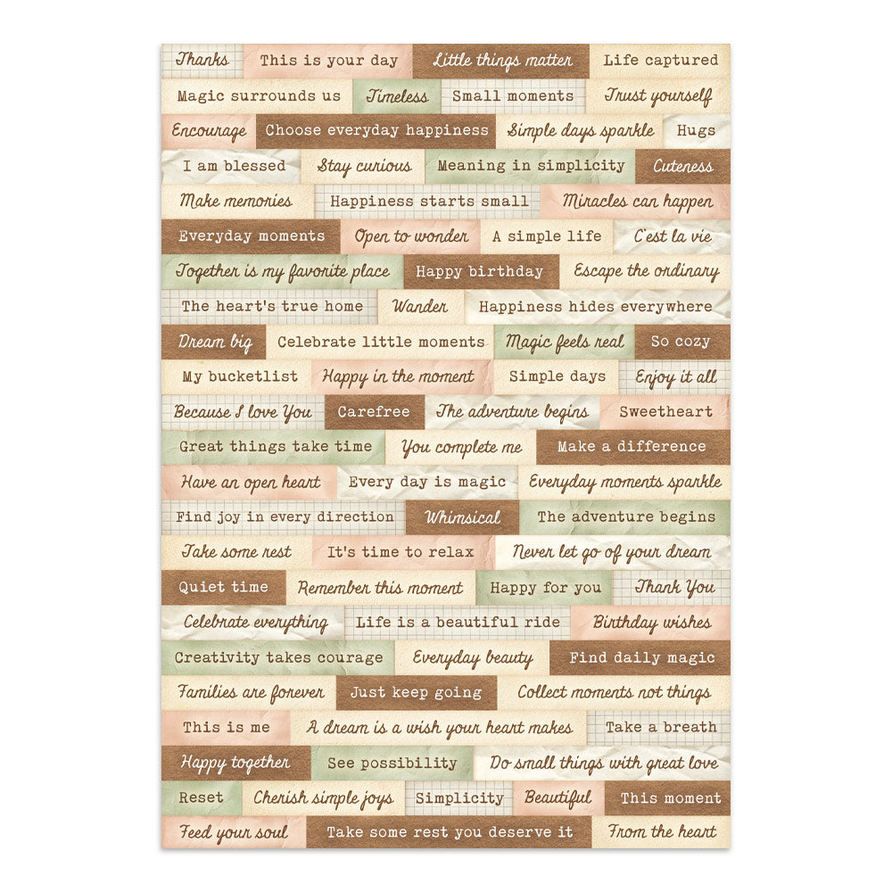 Stamperia CozyFamily Junk Journal Stickers, Backgrounds, Cut-Outs