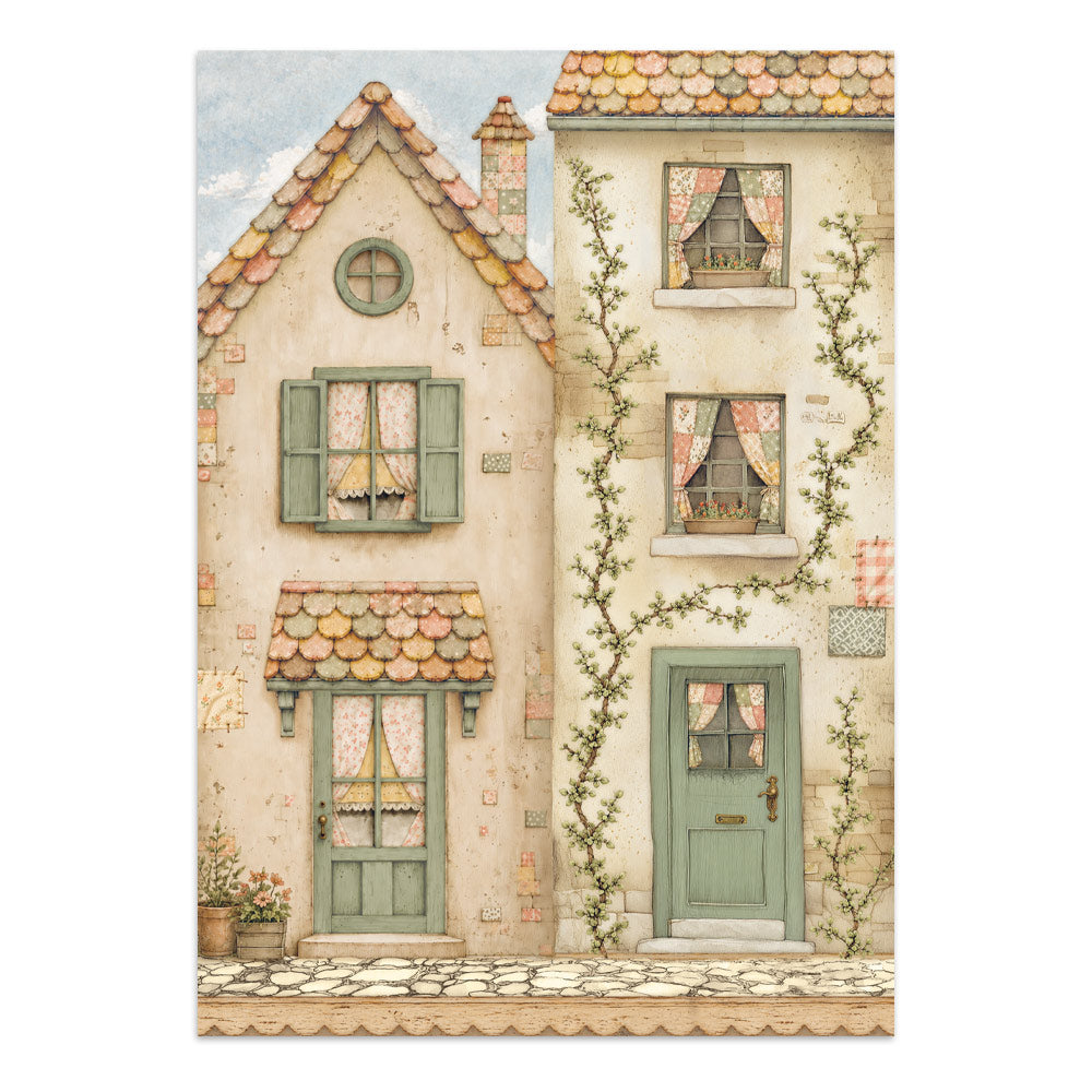 Stamperia CozyFamily Junk Journal Stickers, Backgrounds, Cut-Outs