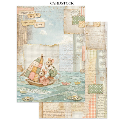 Stamperia CozyFamily Junk Journal Stickers, Backgrounds, Cut-Outs