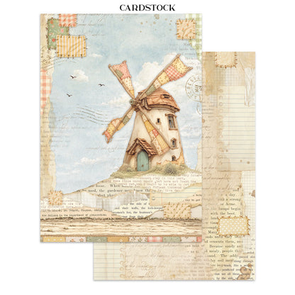 Stamperia CozyFamily Junk Journal Stickers, Backgrounds, Cut-Outs