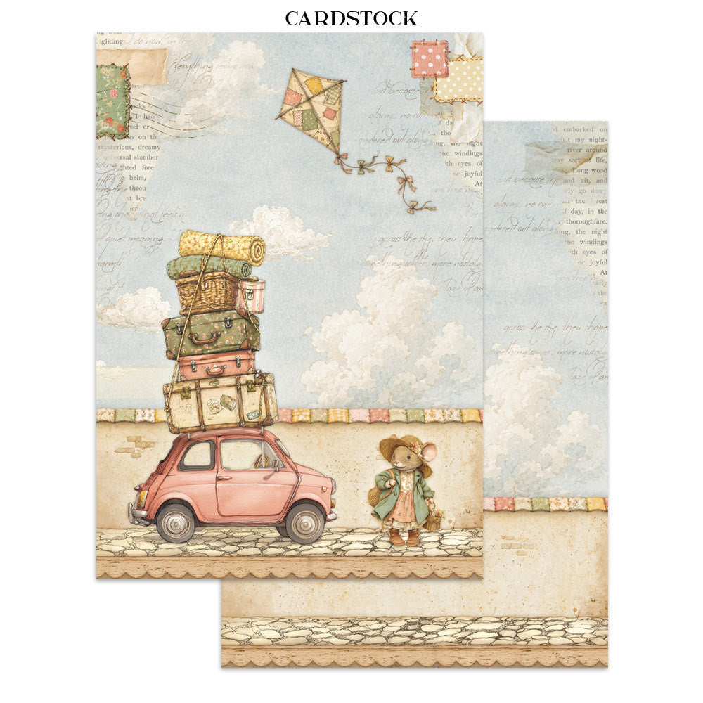 Stamperia CozyFamily Junk Journal Stickers, Backgrounds, Cut-Outs