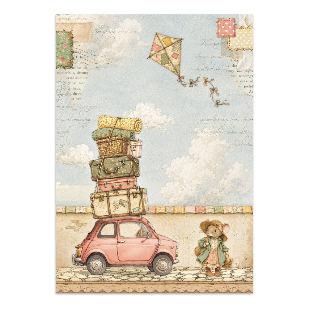 Stamperia CozyFamily Junk Journal Stickers, Backgrounds, Cut-Outs