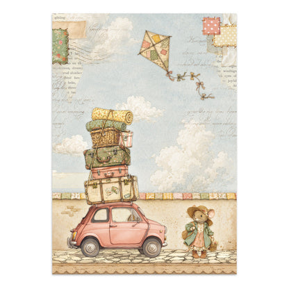 Stamperia CozyFamily Junk Journal Stickers, Backgrounds, Cut-Outs