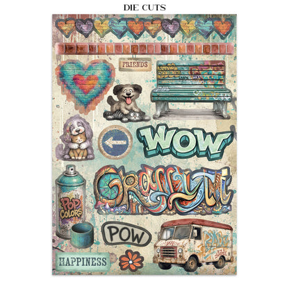 Stamperia Furry Friends 2 Junk Journal Stickers, Backgrounds, Cut-Outs by Antonis Tzanidakis